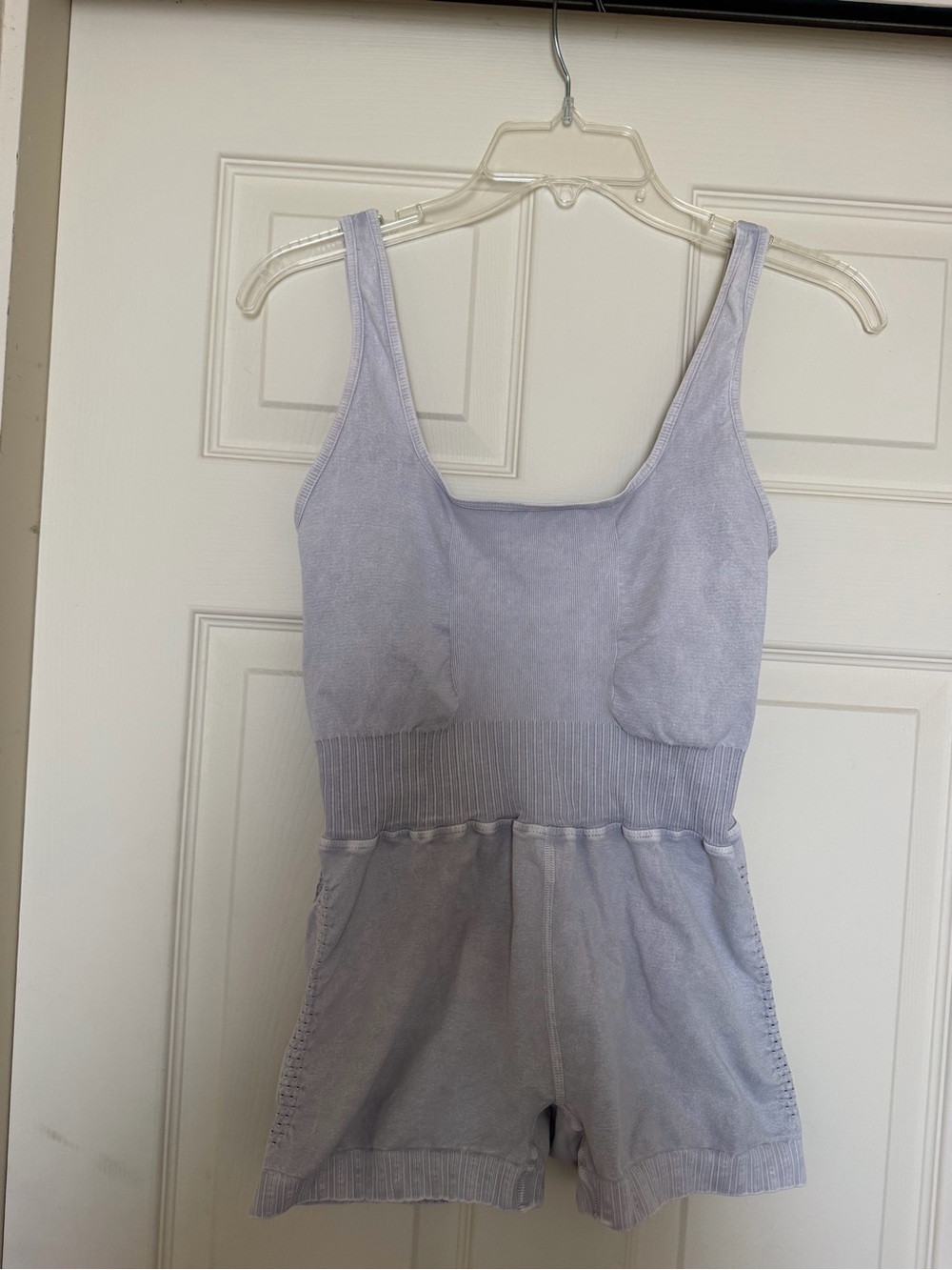 FP Movement by Free People Lavender Scoop-Neck Romper